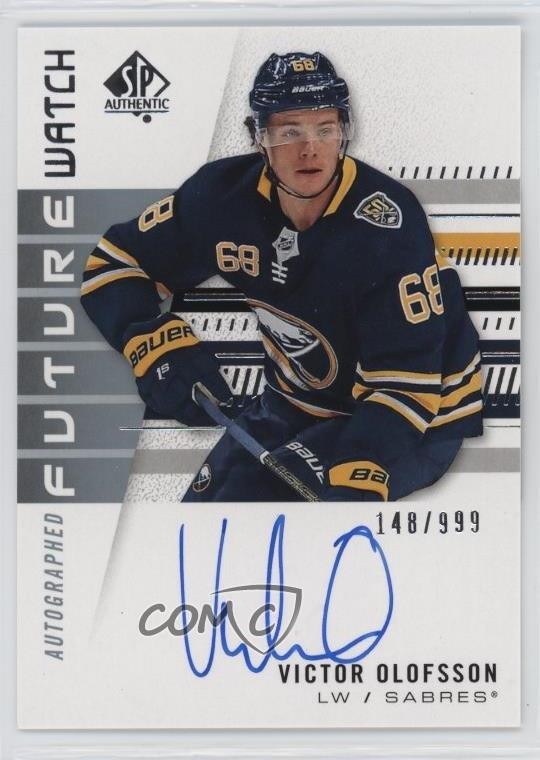 2019-20 SP Authentic Future Watch Rookies 148/999 Victor Olofsson #181 Auto 1q2