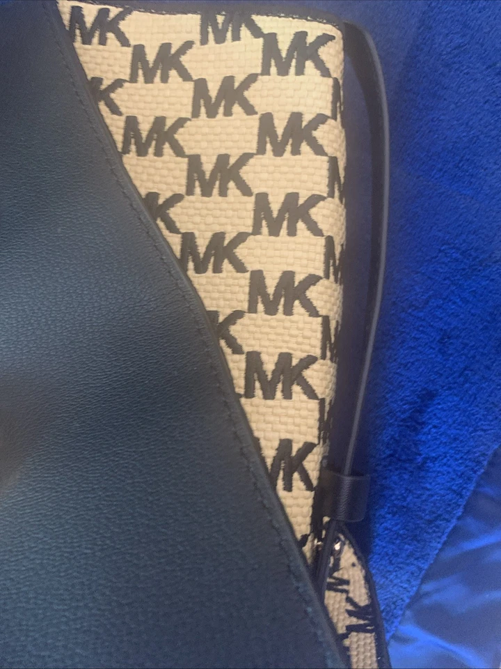 Bolso de hombro/asa grande Avril MICHAEL KORS de cuero negro con refuerzos de paja Foto 3 de 4