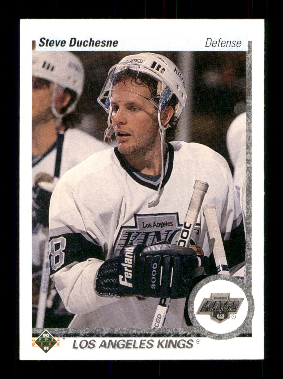 136 Steve Duchesne 28 Kings 1990 Upper Deck Hockey Sports Trading Card TCG