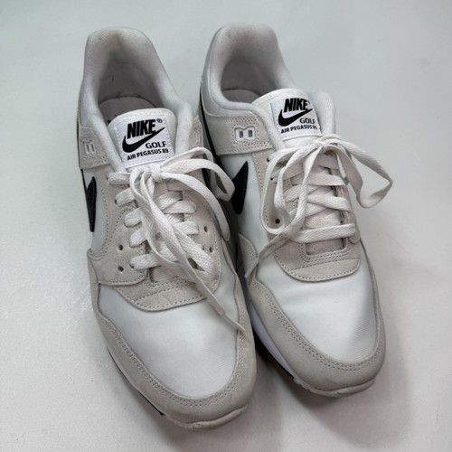 Nike Air Pegasus 89 Golf Shoes Mens Size 9 White Black Retro Trainer FJ2245-101 - Picture 2 of 21
