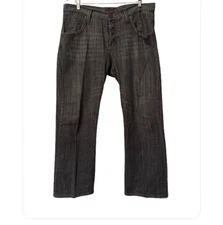 G By Guess Joey Low Bootcut Black Denim Size 38 Button Fly 5 pocket Jeans Men’s
