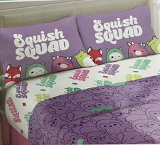 Squishmallows Bedding Super Soft Microfiber Sheet Set, 4 Piece Set Full  