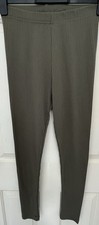Quality Miss Guided Khaki Striped Casual Leggings - Size 4