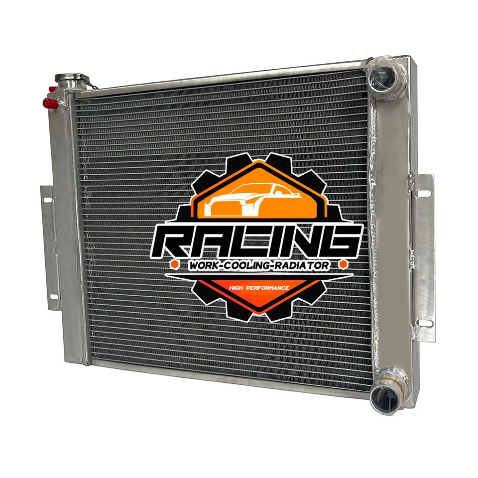 Radiador de aluminio para Jeep CJ7 1976-1986 1977 CON CHEVY V8 LS SWAP CJ MT manual Foto 3 de 4