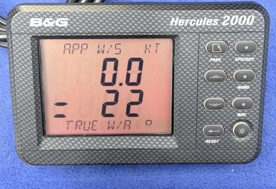 B&G Hercules / Hydra 2000 8 Button FFD Full Function Instrument Display