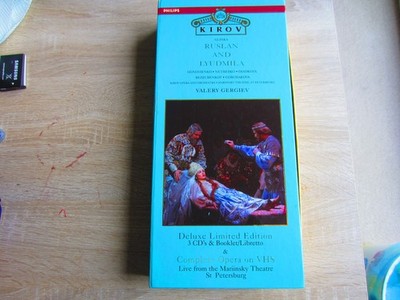 Glinka: Ruslan and Lyudmila / Gergiev, 3-CD + Booklet Box Set 1996 Philips VGC