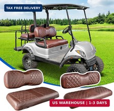 NOKINS 4PCS Golf Cart Seat Covers Kit, Front and Rear Seat Covers Fits YAMAHA/G2