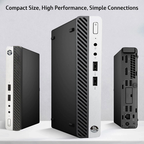 HP ProDesk 400 G4 Mini Desktop PC Intel i5-8th 32GB Ram 512GB SSD WiFi Windows11 - Afbeelding 2 van 4