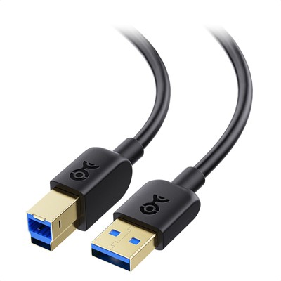 Cable Matters USB 3.0 Cable 10ft 5Gbps USB-A to USB-B Type B Black HDD Hub