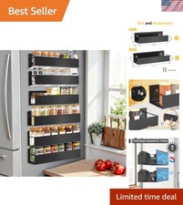 Magnetic Spice Rack Organizer for Fridge Seasoning Organizer for Kitchen stor...
