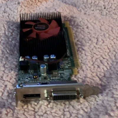 AMD Radeon PCIe x16 Graphics Card SFF DisplayPort DVI Fan Heatsink