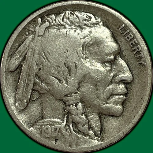 1917-D Buffalo Nickel Very Fine VF Coin #36457