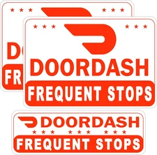 Doordash Magnetic Sign for Car, Food Delivery Car Magnets, Reflective Delivery D