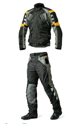 Mens Motorcycle Cordura Textile 2-Piece Riding Suit Waterproof Jacket & Pants CE