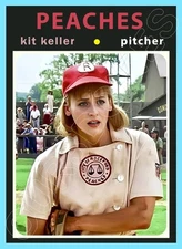 Kit Keller Custom Made Art Card 1971 Style Rockford Peaches