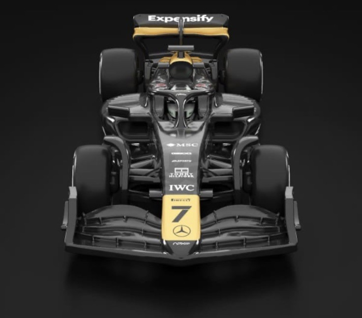 Hot Wheels Collectors RLC F1 The Movie Formula 1 Car Gold Black