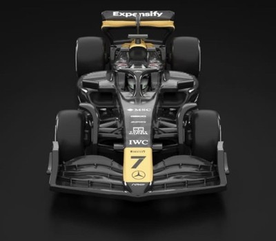 Hot Wheels Collectors RLC F1 The Movie Formula 1 Car Gold Black