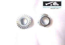 M7-1.0  Metric Serrated Flange Lock Nut Steel Zinc Plated 1000 Pieces