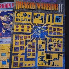 Dragon Warrior II 2 (Enix) Nintendo NES, Cartridge, 2 maps, Manual, Secret Book