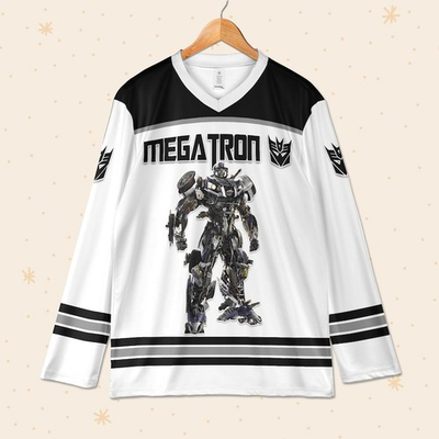 #ad #ad Personalized Never Too Old For Megatron Transformers Autobots Hockey Jersey $32.40