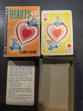 Vintage 1951 Whitman Hearts Mini Card Game Complete 44 Cards Original Box USA