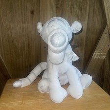 Tigger White W/ Silver Winter Holiday Disney Pooh Christmas Scarf Cap plush