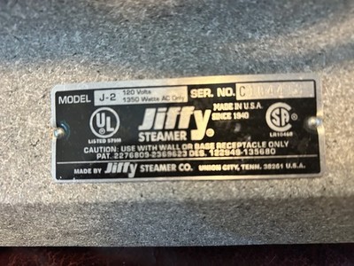 Jiffy J-2 Clothes, Fabric and Upholstery Steamer No Attachments