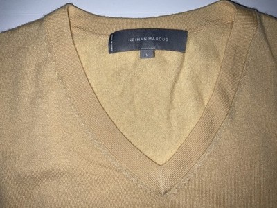 NWOT Neiman Marcus Cashmere &Silk V-Neck Sweater - Size L
