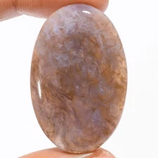 100% Natural Moss Agate Oval Shape Cabochon Gemstone 48.5 Ct. 38X25X5 mm X-15070