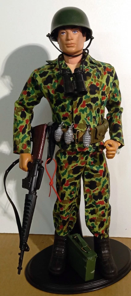 FIGURINE ACTION MAN PALITOY HASBRO 1964 TENUE SOLDAT US VIET-NAM ACTION  JOE - Photo 2/4