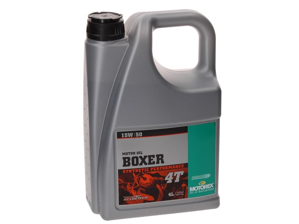 Motorex Boxer 4T 15W50 Synthetic High-Performance Engine Oil 4 Liter Canister