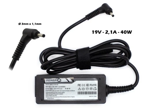 Alimentatore PowerQ per SAMSUNG NP535 NP530U3C NP530U3 40W 19V 2,1A(3x1,1)mm