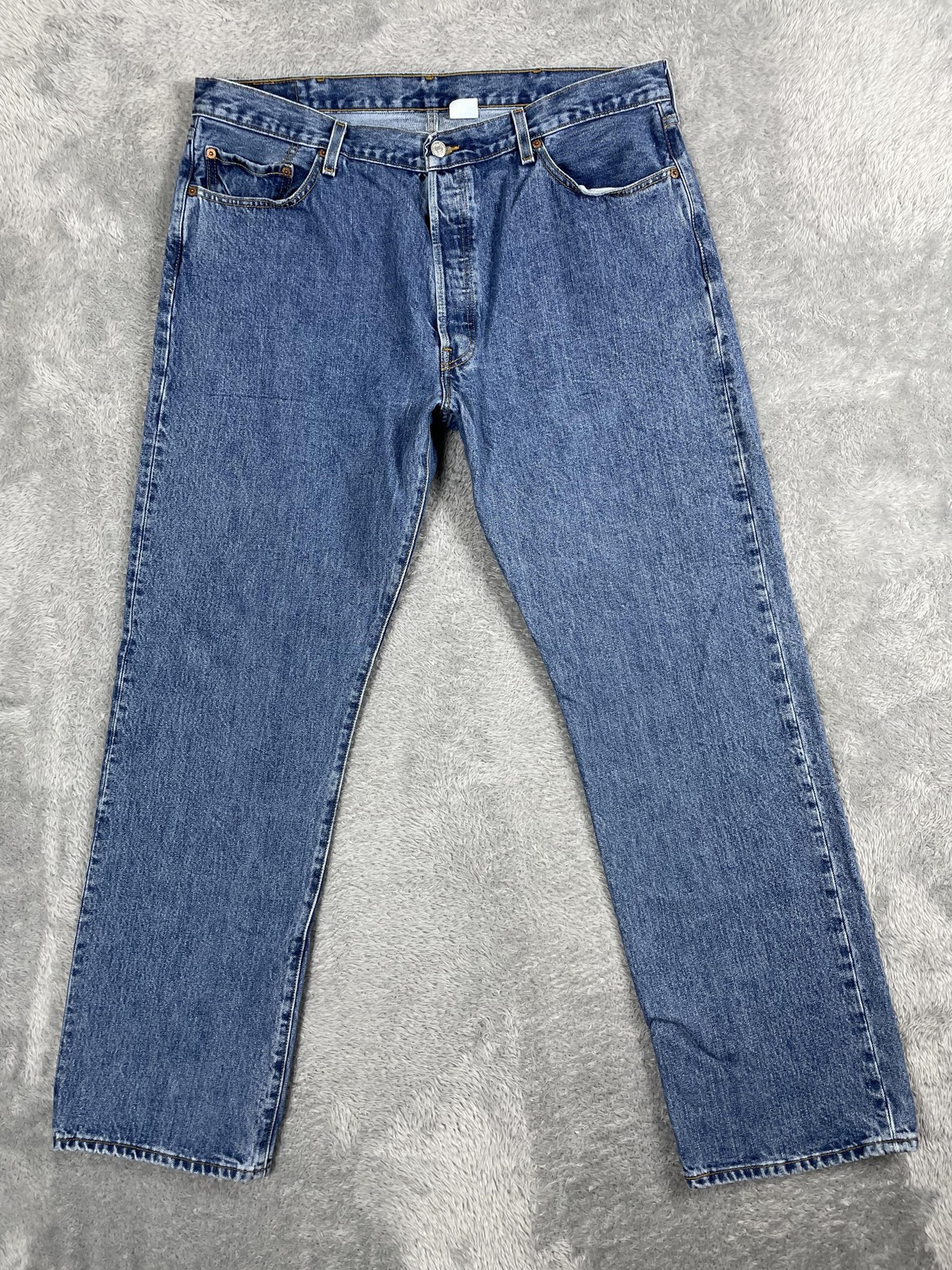 Levis 501 Jeans Mens 40x32* Blue Denim Button Fly Straight Leg Classic Mexico
