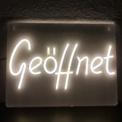 Neon LED Geöffnet Schild Licht Deko Lampe Beleuchtung OPEN Laden Schaufenster