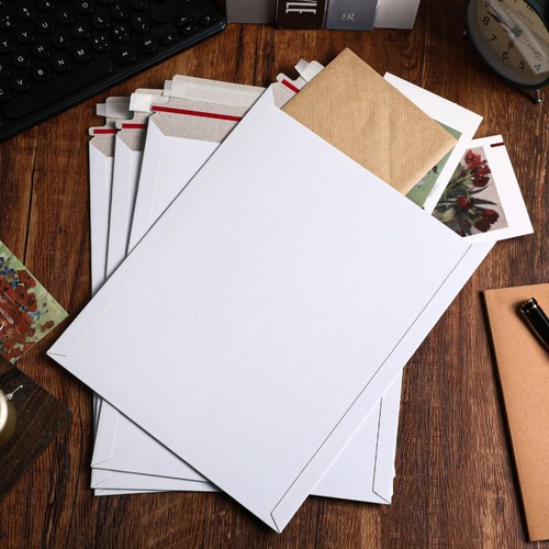 Fainne 150 Pack Rigid Mailers 9.25 x 11.8 Inches, Resealable Photo Document M... - Photo 6/7