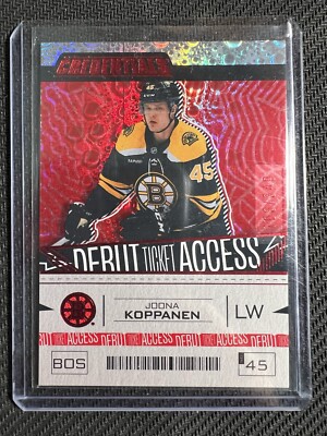 Joona Koppanen 2023-24 Upper Deck Credentials Debut Ticket Access Red /349