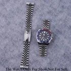 For Seiko Samurai king SRPF79 Silver 22mm Jubilee Curved End WatchBand Bracelets