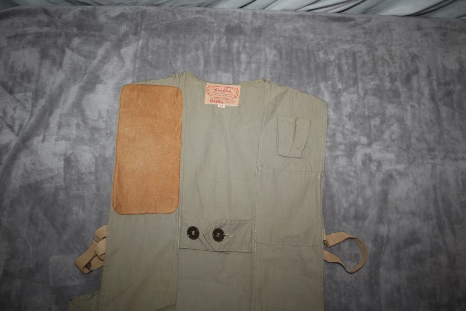 Gun Club A Bob Allen Design Mens 32 Cotton Shooting Vest Outdoor Hunt - Image 3 of 4