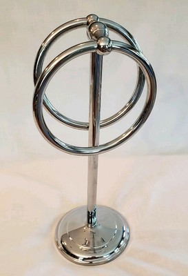 Vanity and Countertops. SunnyPoint Heavy Weight Classic Decorative Metal Fingertip Hand Towel Holder Stand for Bathroom Kitchen
