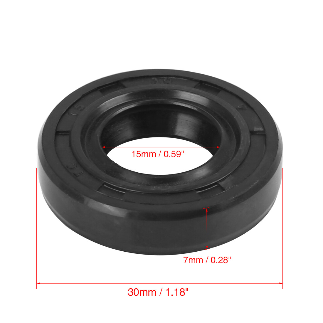 13x26x7mm TC Double Lip Oil Seal | Nitrile Rubber With Spring | Shaft Seal For Automotive, Motorcycle & Machinery - View #6