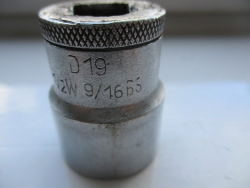 VINTAGE GEDORE 1/2 WHIT SOCKET 1/2" DRIVE VANADIUM MADE IN GERMANY D19 SERIES - Picture 6 of 14