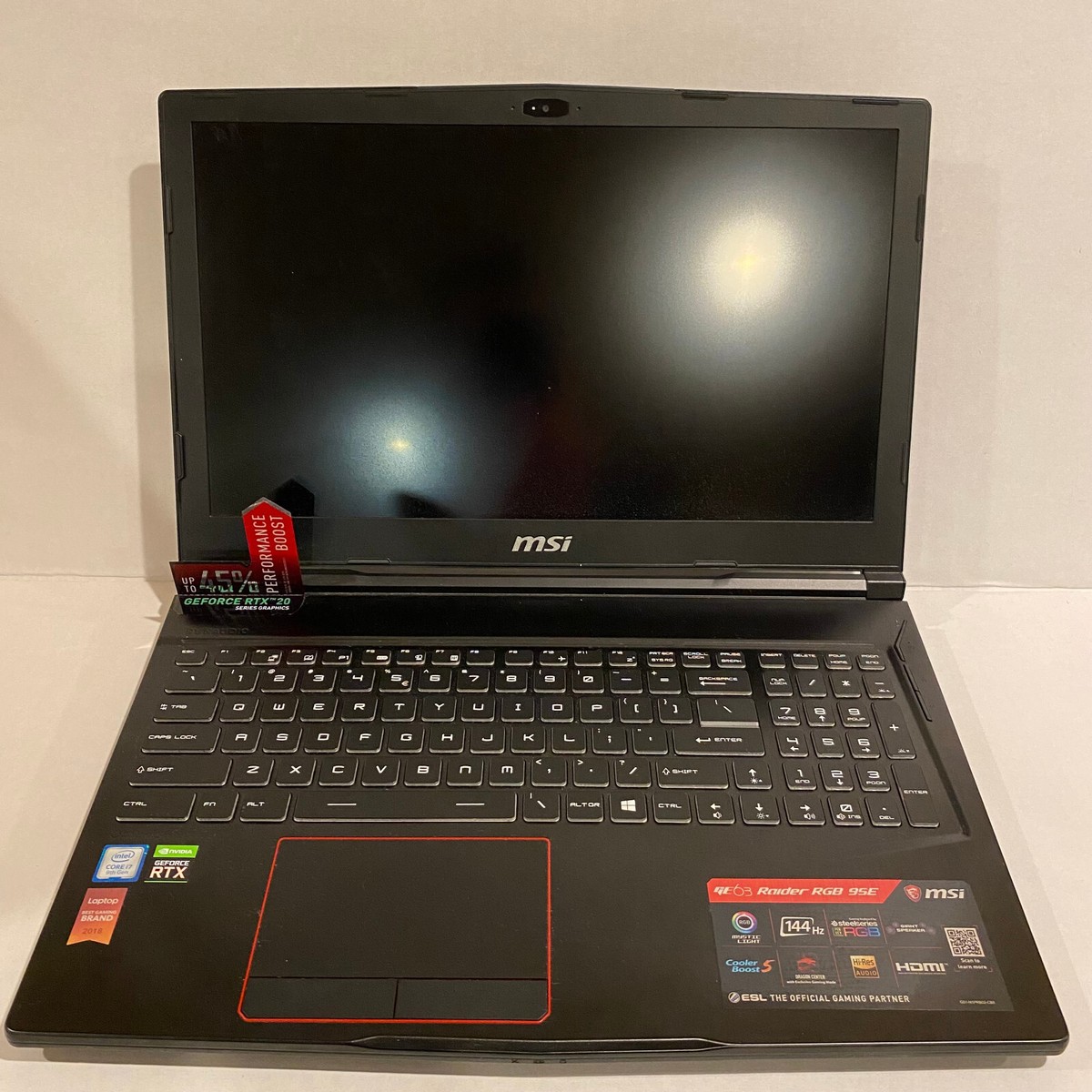 MSI GE63 Raider RGB 9SE Gaming Laptop GeForce RTX 2060, i7 MSI GE63 Raider RGB 9SE Gaming Laptop GeForce RTX 2060, i7