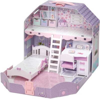TAKARA TOMY Licca Doll Room with a loft! Dreaming Licca-chan From Japan New