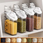 Cereal Containers Storage Set - 1/2Piece Airtight Large Dry Food Storage Contain