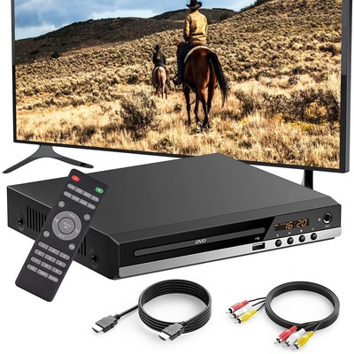 Für TV Player VCD UHD CD DVD Spieler mit HDMI USB AV Anschluss Mit Fernbedienung