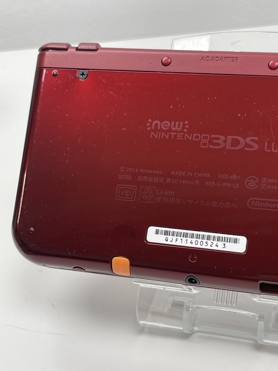 USED New Nintendo 3DS XL Metallic Red Upper screen IPS USED New Nintendo 3DS XL Metallic Red Upper screen IPS