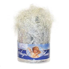 Kurt S. Adler Angel Hair Tinsel, Iridescent Silver, 15 grams