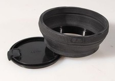 62MM RUBBER LENS HOOD AND CAP