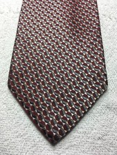 GEOFFREY BEENE MENS TIE BURGUNDY GRAY BEIGE 4 X 59