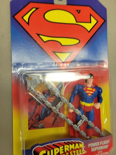 1995 Kenner Power Flight Superman Take-Off Force Arm Action Figure Man of Steel - Picture 3 of 8